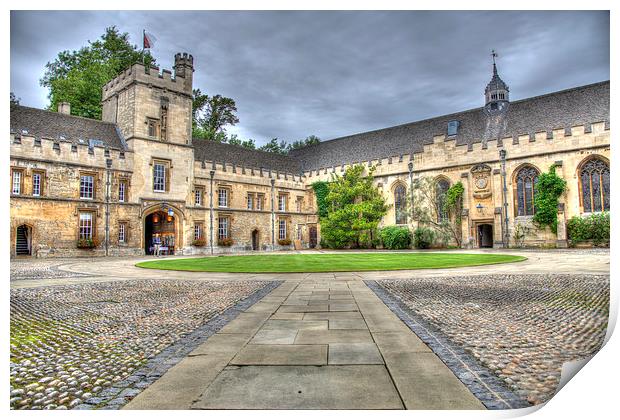 St Johns College Oxford Print by Gurinder Punn