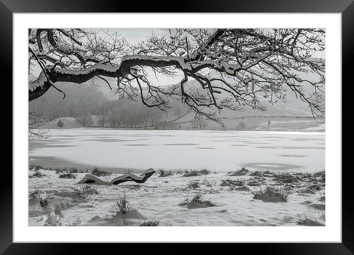 Frozen lake Framed Mounted Print by Gary Finnigan