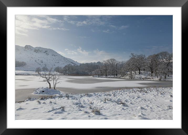 Frozen lake Framed Mounted Print by Gary Finnigan