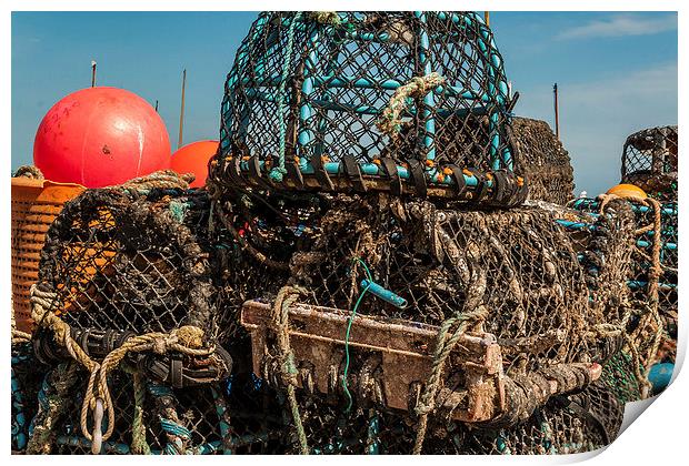 Lobster & Crab Pots Print by Peter McCormack