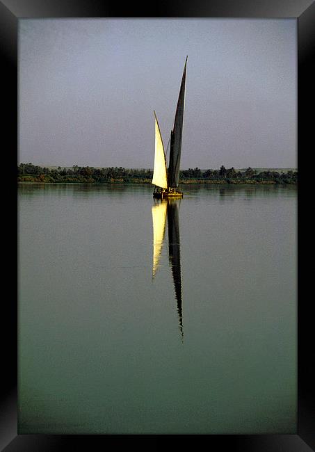 JST2412 Felucca on the Nile Framed Print by Jim Tampin