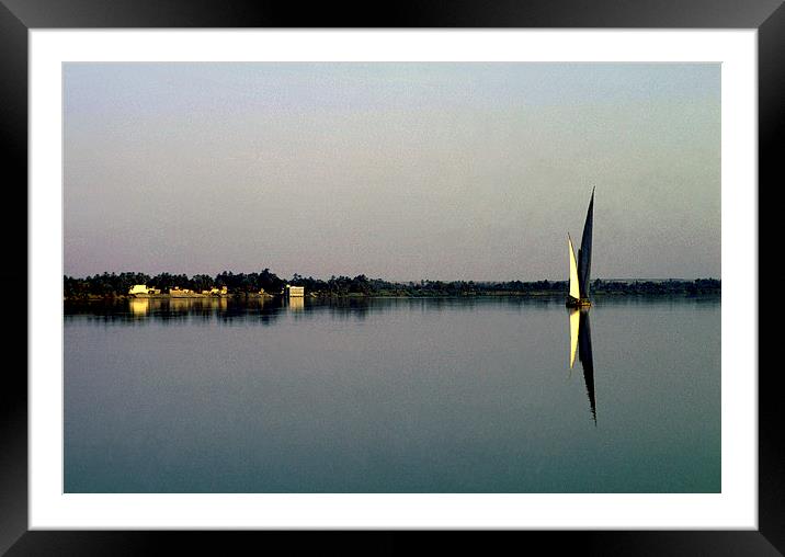 JST2413 River Nile, early morning Framed Mounted Print by Jim Tampin