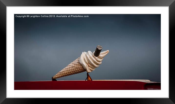 Ice cream van Framed Mounted Print by Leighton Collins