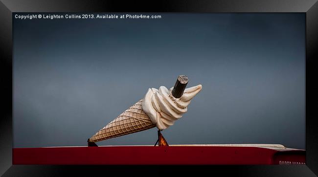 Ice cream van Framed Print by Leighton Collins