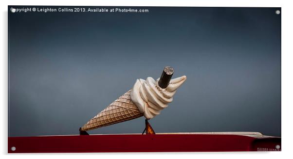 Ice cream van Acrylic by Leighton Collins