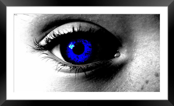 I see you... Framed Mounted Print by chrissy woodhouse