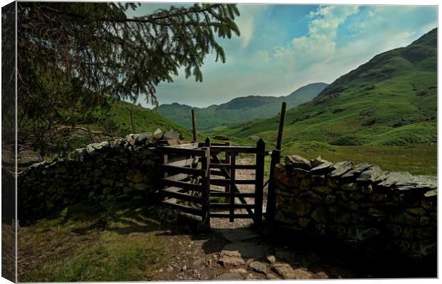 Langdale Valley Canvas Print by John Hare