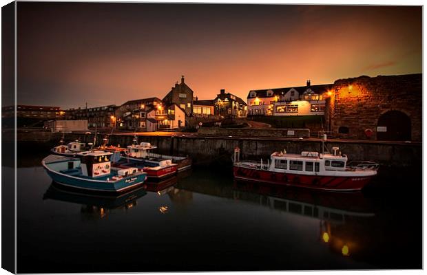 Seahouses Harbour Canvas Print by Northeast Images