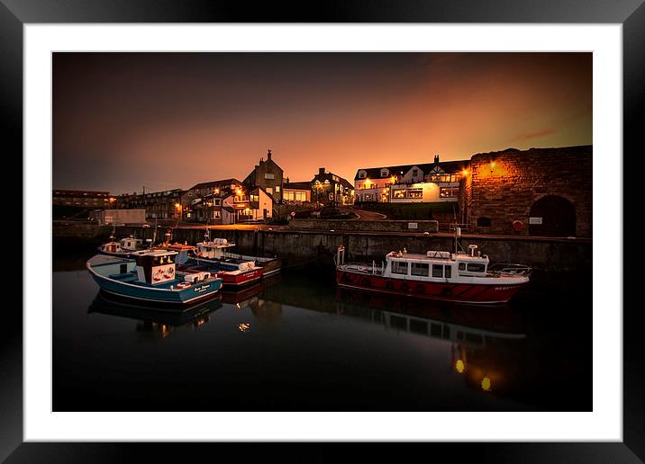 Seahouses Harbour Framed Mounted Print by Northeast Images