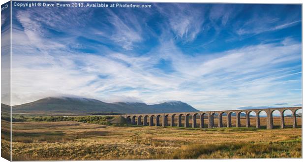 Ribblehead Viaduct Canvas Print by Dave Evans