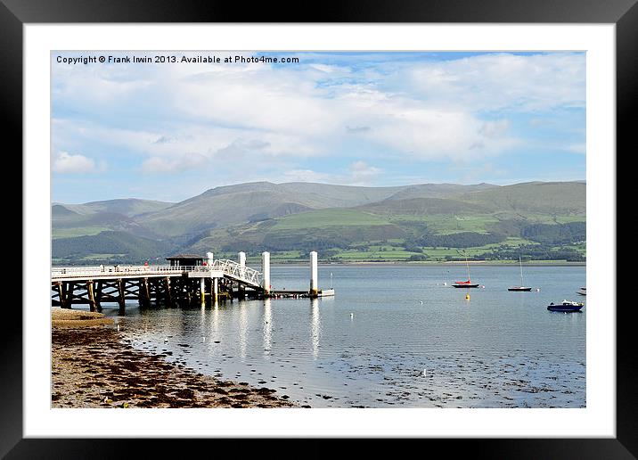 Beaumaris Town, a harbour Framed Mounted Print by Frank Irwin