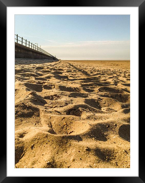 On The Beach at St Annes-on-Sea Framed Mounted Print by Peter McCormack