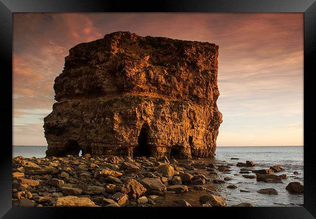 Marsden Rock Framed Print by Ray Pritchard