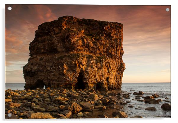 Marsden Rock Acrylic by Ray Pritchard