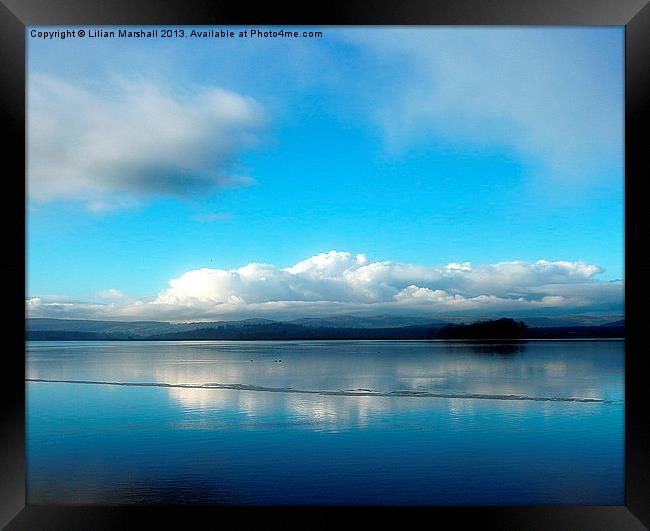 Blue Sky reflections, Framed Print by Lilian Marshall