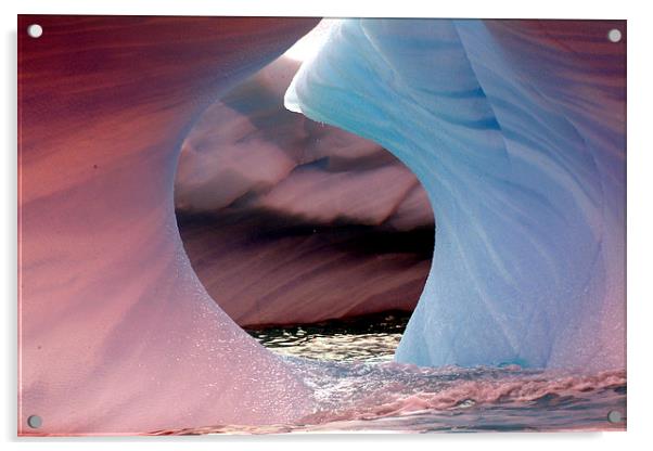 Interlocking Icebergs Antarctica Acrylic by Gurinder Punn