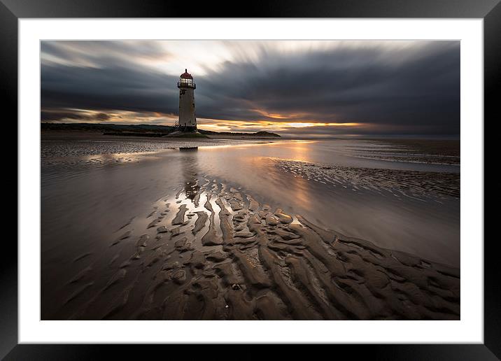 Ripples and Rays Framed Mounted Print by Jed Pearson