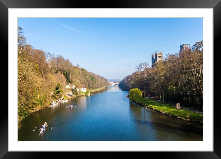 Rowing Framed Mounted Print by Gary Finnigan