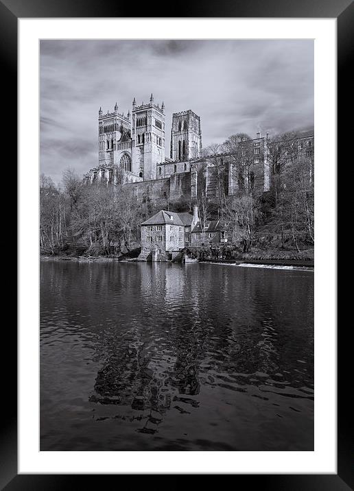 Durham cathedral and fulling mill Framed Mounted Print by Gary Finnigan