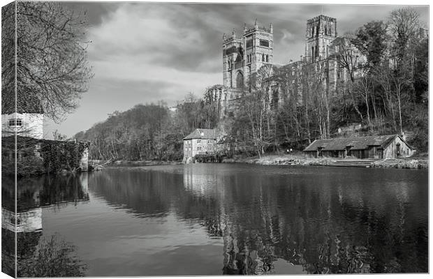 Durham and boathouse Canvas Print by Gary Finnigan