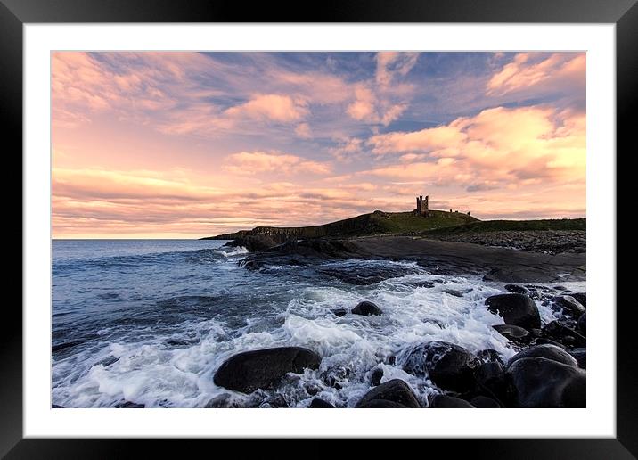 Dunstanburgh Castle Framed Mounted Print by Northeast Images