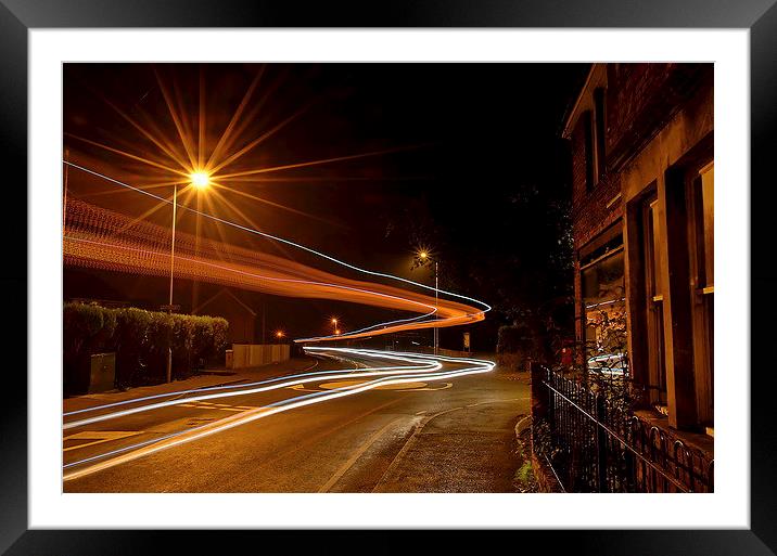 Invisible Bus Framed Mounted Print by Mark  F Banks
