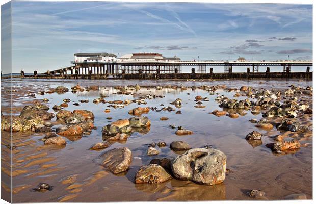 Cromer Pier Reflections Canvas Print by Paul Macro