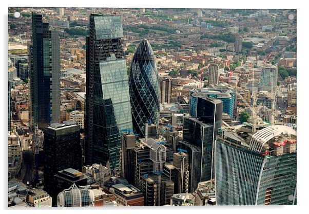 City of London Skyline Acrylic by Gurinder Punn