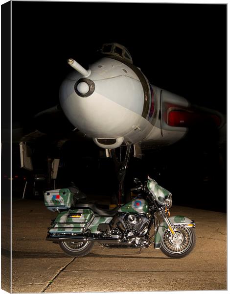 Vulcan and Harley-Davidson Canvas Print by Keith Campbell