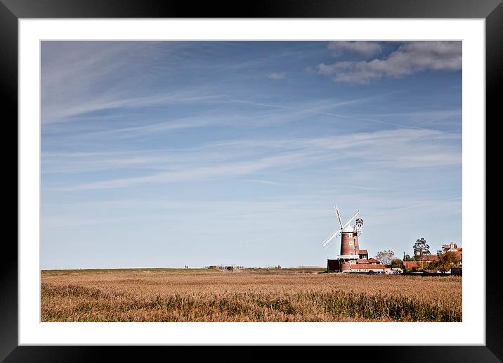 Cley Windmill Framed Mounted Print by Paul Macro