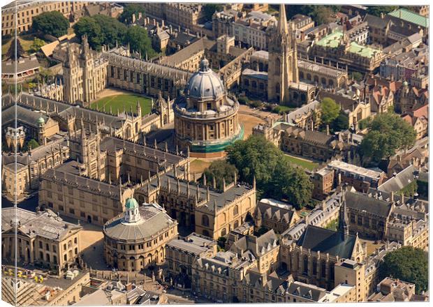 Oxford The University City Canvas Print by Gurinder Punn
