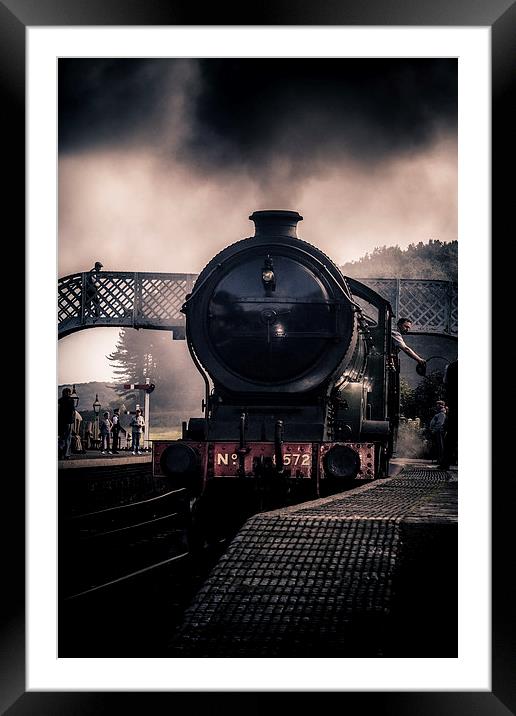 The Train at Platform 2 Framed Mounted Print by Paul Holman Photography