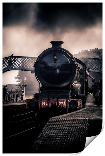 The Train at Platform 2 Print by Paul Holman Photography