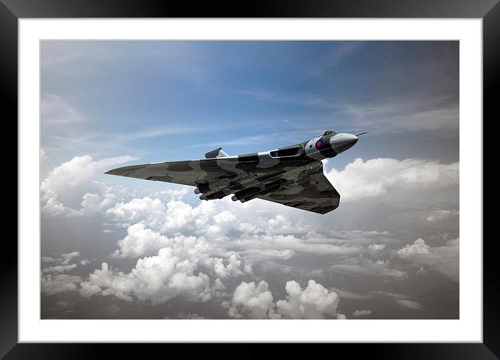 Vulcan Airborne Framed Mounted Print by J Biggadike