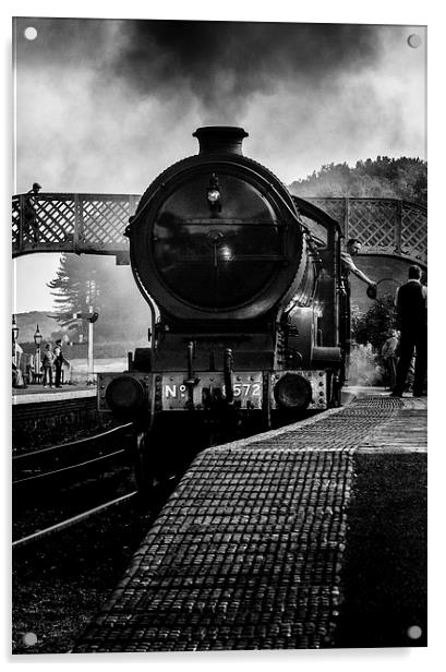 The Train at Platform 1 Acrylic by Paul Holman Photography