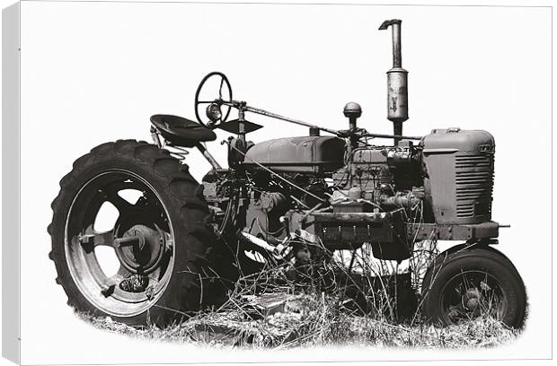 Tritone Tractor Canvas Print by james balzano, jr.