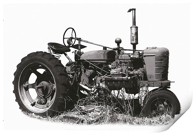 Tritone Tractor Print by james balzano, jr.