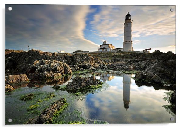 Corsewall Lighthouse Acrylic by Grant Glendinning