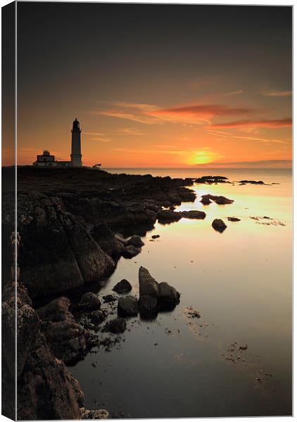 Corsewall Lighthouse Canvas Print by Grant Glendinning