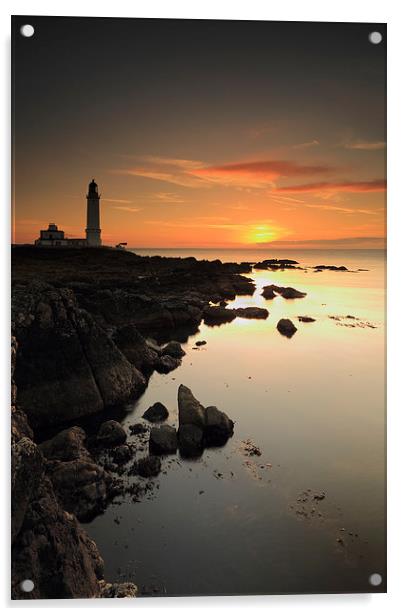 Corsewall Lighthouse Acrylic by Grant Glendinning