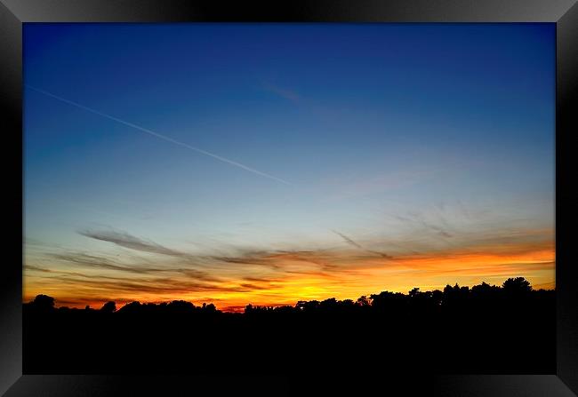 Beautiful Sunset Framed Print by Chris Wooldridge
