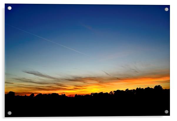 Beautiful Sunset Acrylic by Chris Wooldridge