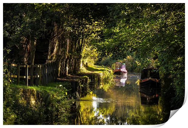 Chesterfield Canal at Kiveton Print by John Dunbar