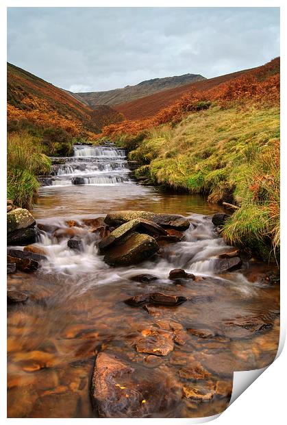 Fair Brook Waterfalls Print by Darren Galpin