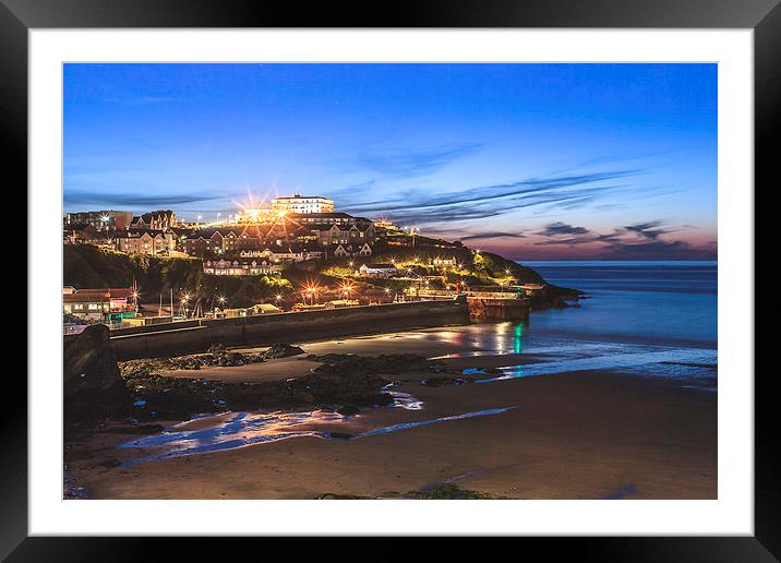 Newquay Harbour, Cornwall Framed Mounted Print by Canvas Landscape Peter O'Connor