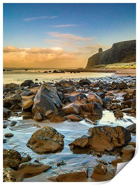 Downhill Beach, Colraine, Northern Ireland. Print by Peter McCormack