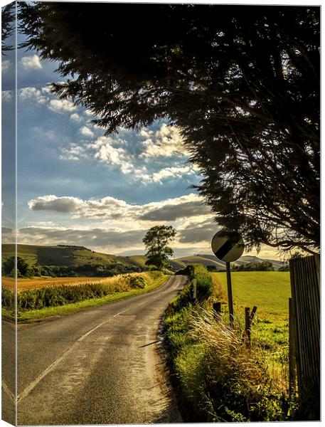 The Road to Small Dole Canvas Print by Peter McCormack