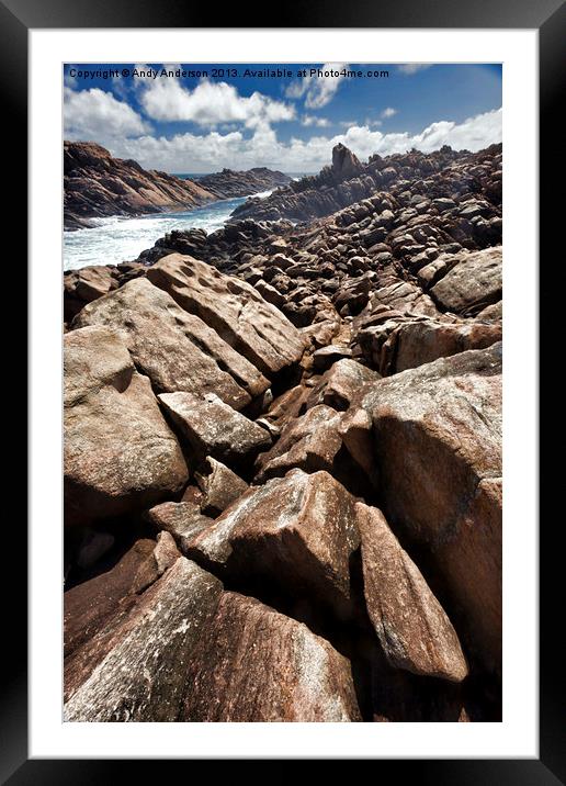 Rugged Earth Framed Mounted Print by Andy Anderson
