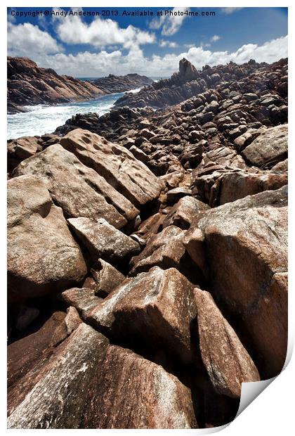 Rugged Earth Print by Andy Anderson