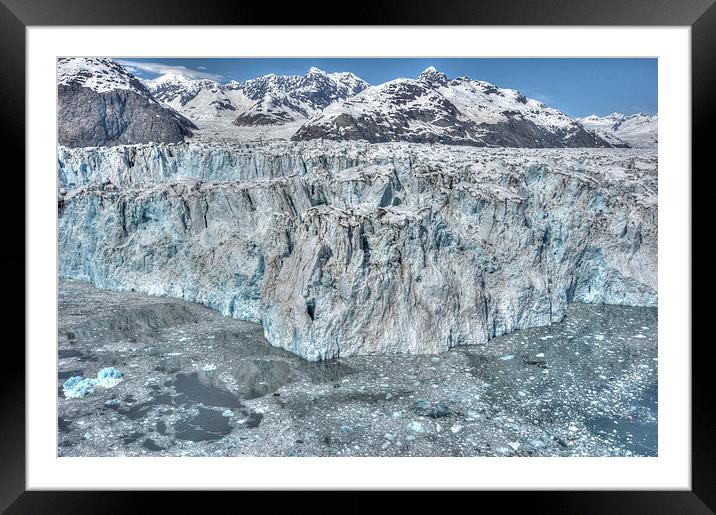 Columbia Glacier Face to Face Framed Mounted Print by Gurinder Punn